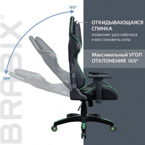Кресло компьютерное BRABIX "GT Carbon GM-120" (черное/зеленое) 531929 в Добрянке - dobryanka.ok-mebel.com | фото 2