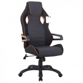 Кресло компьютерное BRABIX Techno Pro GM-003 (ткань черное/серое, вставки оранжевые) 531813 в Добрянке - dobryanka.ok-mebel.com | фото