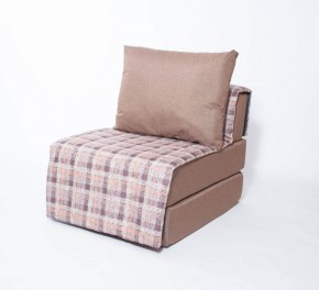 Кресло-кровать бескаркасное Харви (коричневый-квадро беж) в Добрянке - dobryanka.ok-mebel.com | фото
