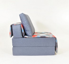 Кресло-кровать бескаркасное Харви (серый-геометрия слейт) в Добрянке - dobryanka.ok-mebel.com | фото 2