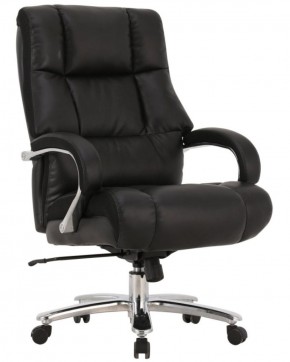Кресло офисное BRABIX PREMIUM "Bomer HD-007" (рециклированная кожа, хром, черное) 531939 в Добрянке - dobryanka.ok-mebel.com | фото