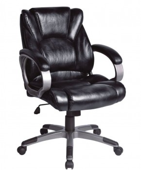 Кресло офисное BRABIX "Eldorado EX-504", экокожа, черное, 530874 в Добрянке - dobryanka.ok-mebel.com | фото 1