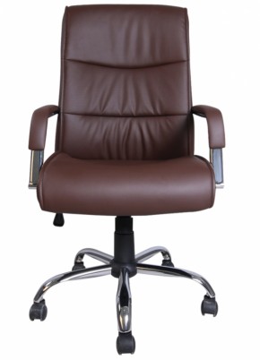 Кресло офисное BRABIX "Space EX-508" (экокожа, хром, коричневое) 531164 в Добрянке - dobryanka.ok-mebel.com | фото 3