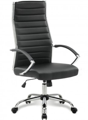 Кресло офисное BRABIX "Style EX-528", экокожа, хром, черное, 531947 в Добрянке - dobryanka.ok-mebel.com | фото 1
