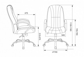 Кресло руководителя Бюрократ T-898SL/BLACK в Добрянке - dobryanka.ok-mebel.com | фото 4