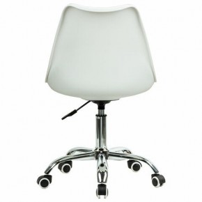 Кресло стул BRABIX "Eames MG-310 CH", хром, пластик белый, ткань серая, 532924 в Добрянке - dobryanka.ok-mebel.com | фото 4