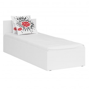 Кровать 0800 + Шкаф угловой Стандарт, цвет белый, ШхГхВ 83,5х203,5х70 + 81,2х81,2х200см., сп.м. 800х2000 мм., без матраса, основание есть в Добрянке - dobryanka.ok-mebel.com | фото 6