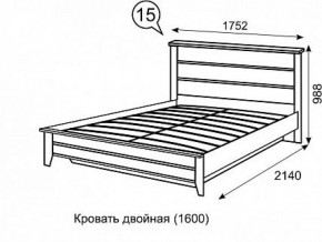 Кровать 1600 с ПМ София 15 в Добрянке - dobryanka.ok-mebel.com | фото 3
