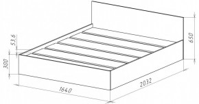 НИЦЦА-14 Кровать 1600 с настилом ЛДСП (НЦ.14) в Добрянке - dobryanka.ok-mebel.com | фото 3