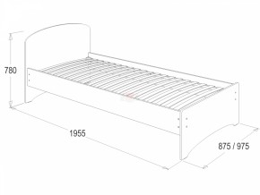 Кровать-2 одинарная (800*1900) в Добрянке - dobryanka.ok-mebel.com | фото 2