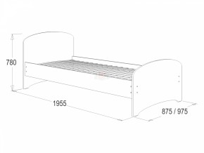 Кровать-4 одинарная (800*1900) в Добрянке - dobryanka.ok-mebel.com | фото 2