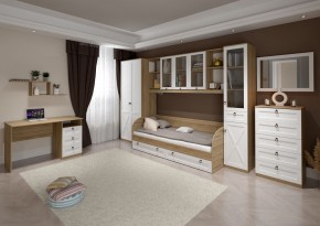 Кровать 800 «ТУРИН» с настилом ЛДСП в Добрянке - dobryanka.ok-mebel.com | фото 3