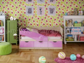 Кровать Бабочки (Сиреневый металлик) 1600 в Добрянке - dobryanka.ok-mebel.com | фото