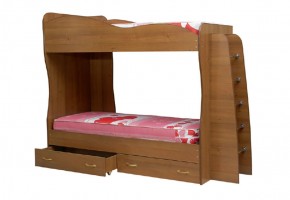 Кровать детская 2-х ярусная Юниор-1 (800*2000) ЛДСП в Добрянке - dobryanka.ok-mebel.com | фото