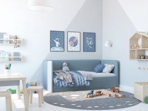 Кровать-диван Leonardo 160*70 (Голубой) + боковина в Добрянке - dobryanka.ok-mebel.com | фото 5