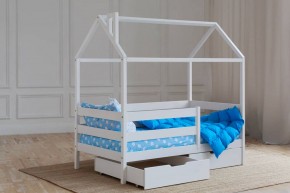 Кровать-домик 80*160 Белый в Добрянке - dobryanka.ok-mebel.com | фото 3