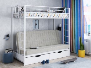 Кровать двухъярусная с диваном "Мадлен-ЯЯ" с ящиками в Добрянке - dobryanka.ok-mebel.com | фото 1