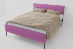 Кровать Горизонт Мини с ортопедическим основанием 800 (велюр розовый) в Добрянке - dobryanka.ok-mebel.com | фото