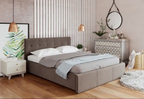 Кровать Изабелла с латами Newtone cacao 1400x2000 в Добрянке - dobryanka.ok-mebel.com | фото 2