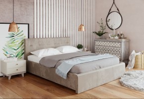 Кровать Изабелла с латами Newtone light beige 1600x2000 в Добрянке - dobryanka.ok-mebel.com | фото 2