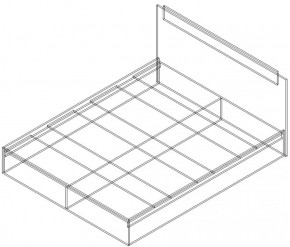 СОФИЯ Кровать КР1600 (венге/дуб белфорт) щиты в Добрянке - dobryanka.ok-mebel.com | фото 2