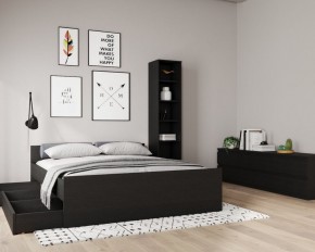 Кровать ОРИОН двухспальная с ортопедическим основанием 160х200, цвет Дуб Венге в Добрянке - dobryanka.ok-mebel.com | фото 3