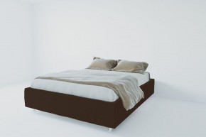 Кровать Подиум с ортопедическим основанием 1200 (экокожа коричневая) в Добрянке - dobryanka.ok-mebel.com | фото