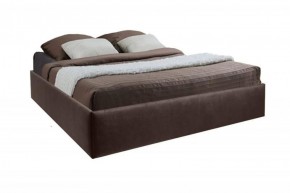 Кровать Подиум с ПМ 1400 (экокожа коричневая) в Добрянке - dobryanka.ok-mebel.com | фото