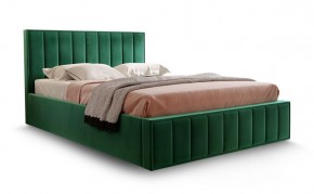Кровать "Вена" 1400 СТАНДАРТ Вариант 1 Мора зеленый + бельевой ящик с кроватным основанием и подъемным механизмом в Добрянке - dobryanka.ok-mebel.com | фото