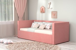 Кровать с ПМ (арт.030) (с/м 900*2000мм) (б/матр), ткань розовая в Добрянке - dobryanka.ok-mebel.com | фото