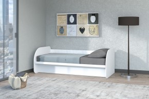 Кровать Сказка с ПМ 900 (Белый текстурный) в Добрянке - dobryanka.ok-mebel.com | фото 1