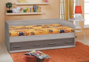 Кровать с ящиками Сказка 800 в Добрянке - dobryanka.ok-mebel.com | фото 1