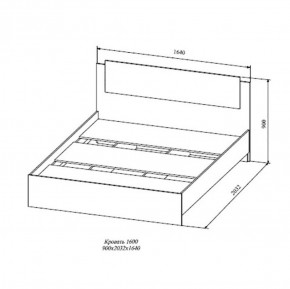 СОФИ СКР1600.1 Кровать 1600 в Добрянке - dobryanka.ok-mebel.com | фото 2