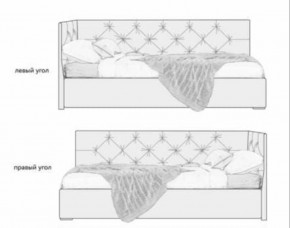 Кровать угловая Лилу интерьерная +основание/ПМ/бельевое дно (120х200) в Добрянке - dobryanka.ok-mebel.com | фото 5