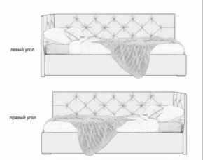 Кровать угловая Виола интерьерная +основание/ПМ/бельевое дно (80х200) в Добрянке - dobryanka.ok-mebel.com | фото 5