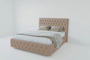 Кровать Версаль 1400 без основания (велюр серый) в Добрянке - dobryanka.ok-mebel.com | фото