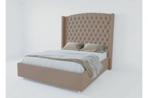 Кровать Версаль ЛЮКС с ПМ 1400 (велюр темно-серый) в Добрянке - dobryanka.ok-mebel.com | фото