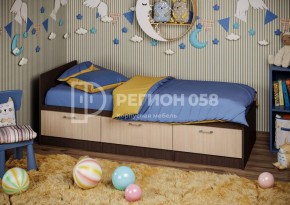 Кровать Юниор-5 ЛДСП в Добрянке - dobryanka.ok-mebel.com | фото