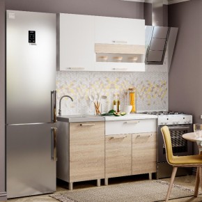 Кухня Айсбери 1.2 м (Белый/Дуб Сонома) в Добрянке - dobryanka.ok-mebel.com | фото