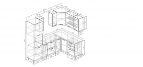 Кухонный гарнитур Антик 2400*1600 (Стол. 26мм) в Добрянке - dobryanka.ok-mebel.com | фото 2