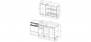 Кухонный гарнитур Белый Глянец 1200 (Стол. 26мм) в Добрянке - dobryanka.ok-mebel.com | фото 2