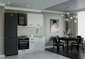 Кухонный гарнитур Белый Глянец 1600 (Стол. 38мм) в Добрянке - dobryanka.ok-mebel.com | фото