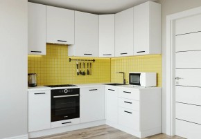 Кухонный гарнитур Белый Глянец 2200*1600 h950 (Стол. 26мм) в Добрянке - dobryanka.ok-mebel.com | фото