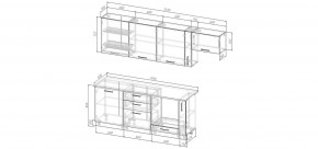 Кухонный гарнитур Белый Глянец 2550 (Стол. 38мм) в Добрянке - dobryanka.ok-mebel.com | фото 2