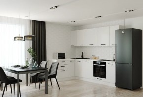 Кухонный гарнитур Белый Глянец 2600*1600 (Стол. 26мм) в Добрянке - dobryanka.ok-mebel.com | фото