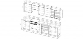 Кухонный гарнитур Белый Глянец 3000 (Стол. 38мм) в Добрянке - dobryanka.ok-mebel.com | фото 2