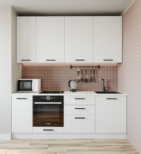 Кухонный гарнитур Жемчуг 2200 (Стол. 26мм) в Добрянке - dobryanka.ok-mebel.com | фото 2