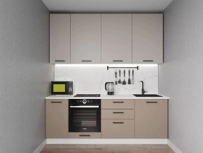 Кухонный гарнитур Каппучино 2200 h950 (Стол. 38мм) в Добрянке - dobryanka.ok-mebel.com | фото