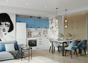 Кухонный гарнитур Капри 2550 (Стол. 38мм) в Добрянке - dobryanka.ok-mebel.com | фото