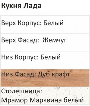 Кухонный гарнитур Лада 1000 (Стол. 38мм) в Добрянке - dobryanka.ok-mebel.com | фото 3